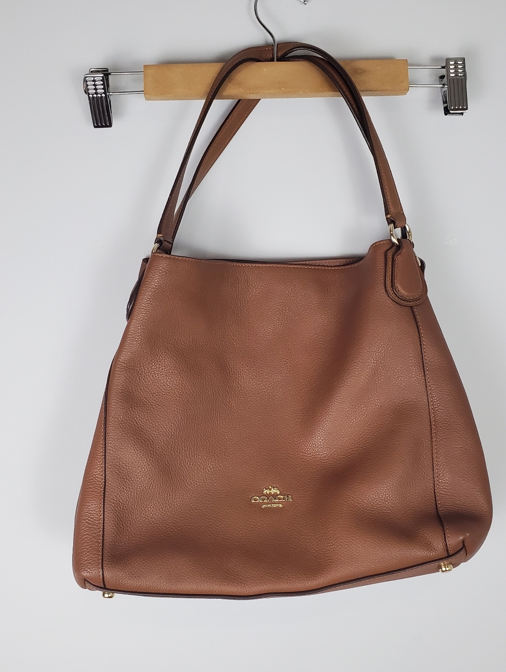 Coach Tan Leather Shoulder Bag - Picture 11 of 16